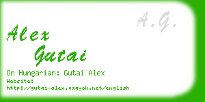 alex gutai business card